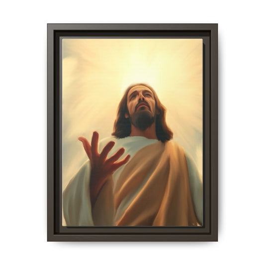 Framed Matte Canvas – Inspirational Jesus Wall Art (Multi-Color)