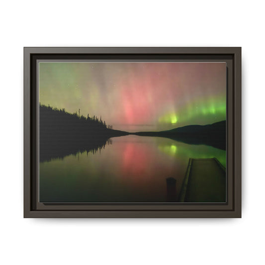 Aurora Lake Matte Canvas (Framed)
