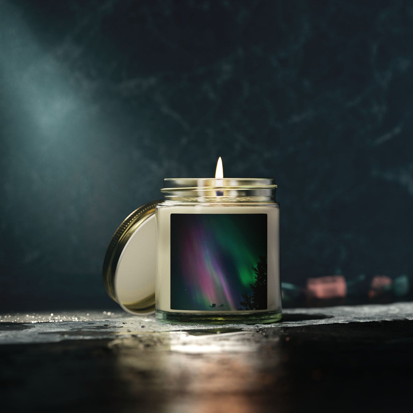 Aurora Nights Coconut Apricot Soy Candle (4oz, 9oz)