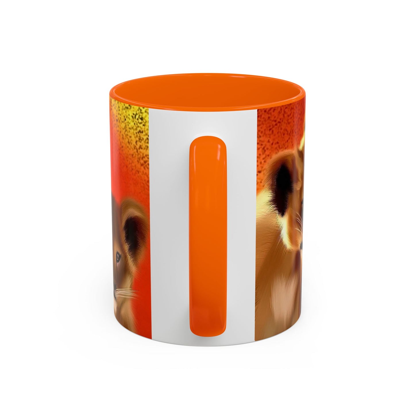 Lion Cub Accent Coffee Mug – Cute Safari Wildlife Coffee Cup (11/15oz)