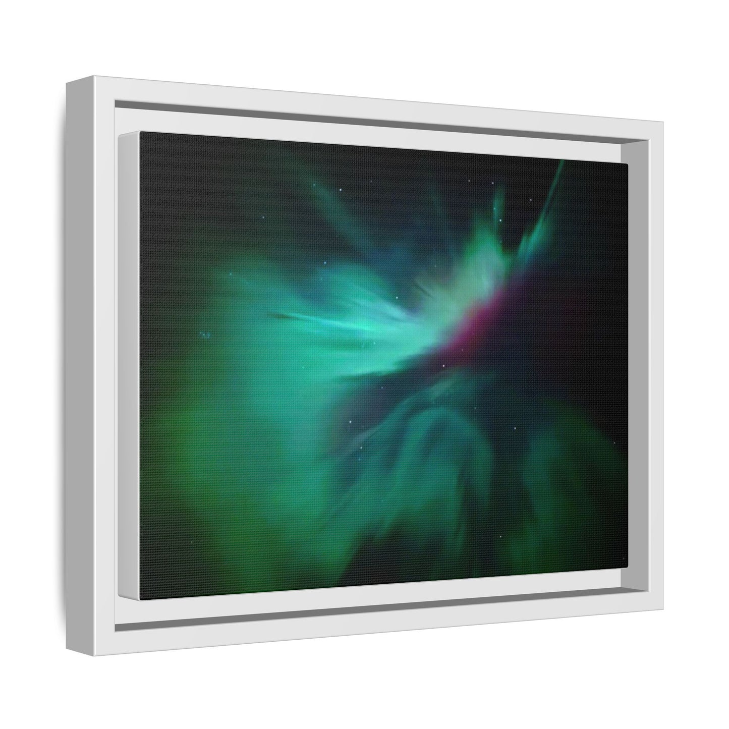 Aurora Nightscape Matte Canvas Framed Wall Art