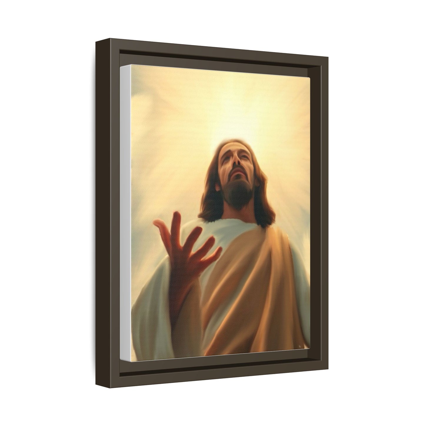 Framed Matte Canvas – Inspirational Jesus Wall Art (Multi-Color)