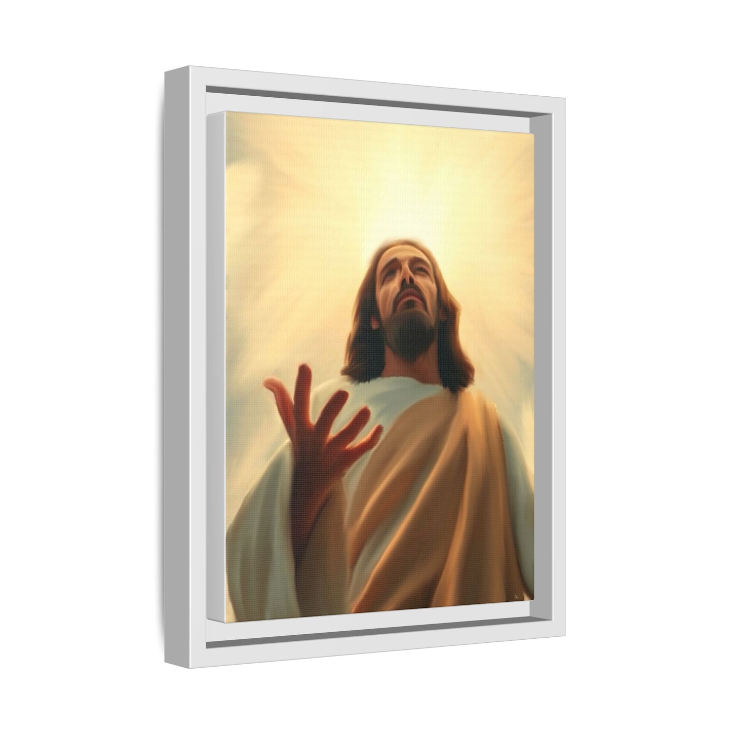 Framed Matte Canvas – Inspirational Jesus Wall Art (Multi-Color)