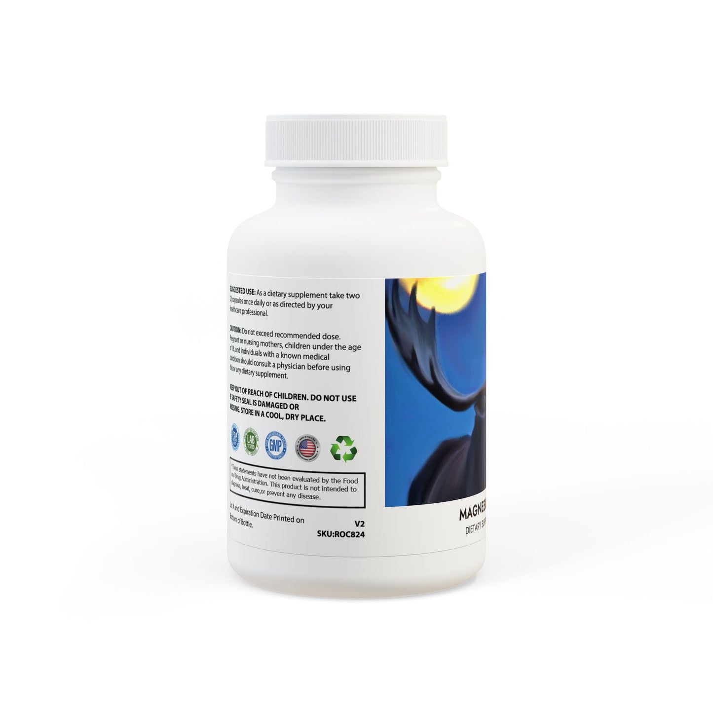 Magnesium Glycinate Supplement (60 Capsules)