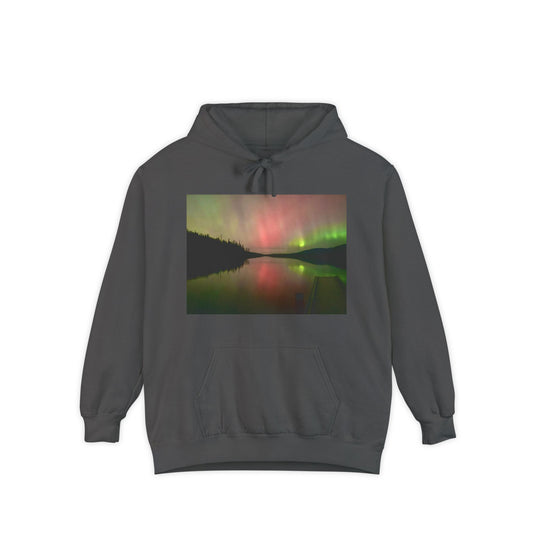 Aurora Lake Hoodie — Northern Lights Scenic Pullover