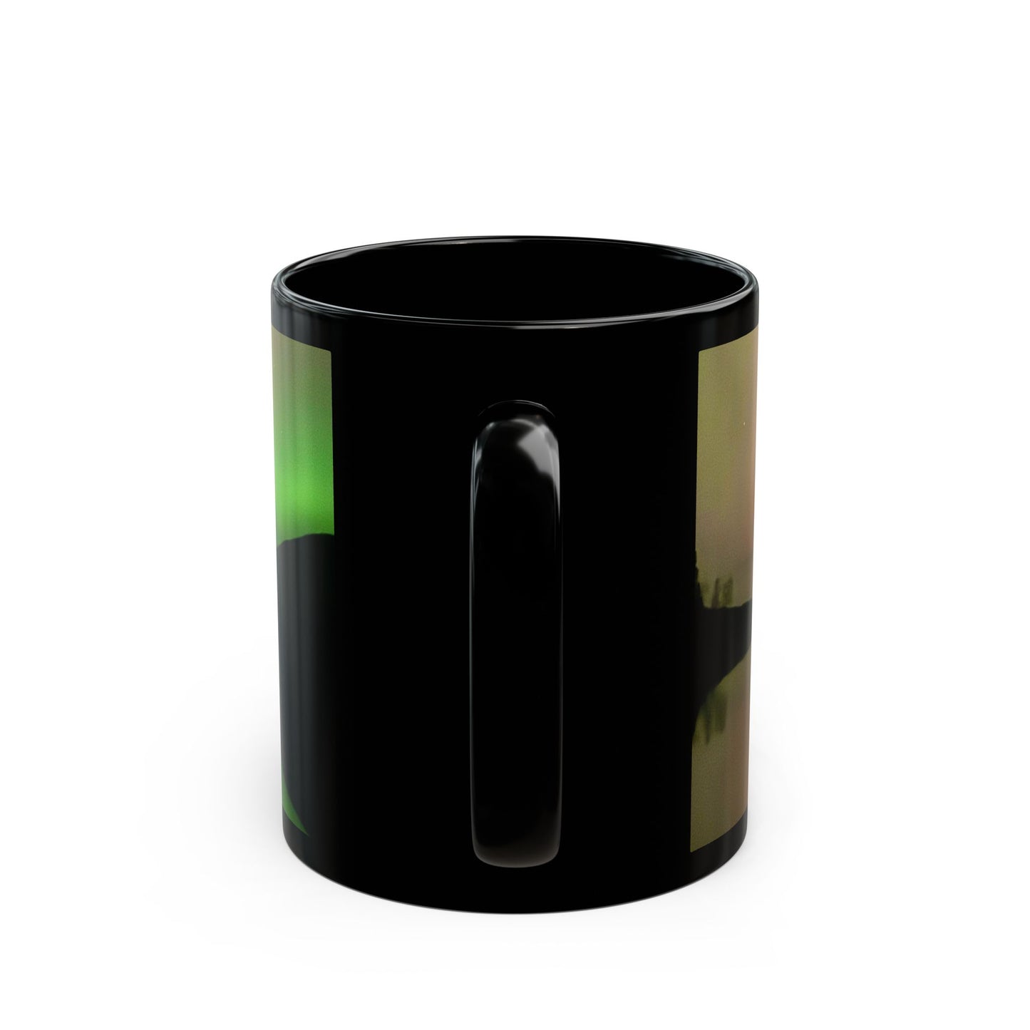 Aurora Night Black Mug — Northern Lights Scenic Coffee Cup (11oz, 15oz)