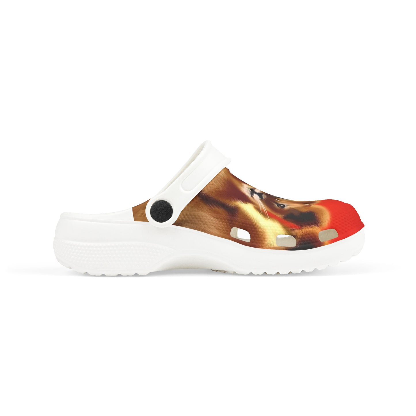 Kids Foam Clogs — Cute Brown Puppy Print Slip‑On Shoes