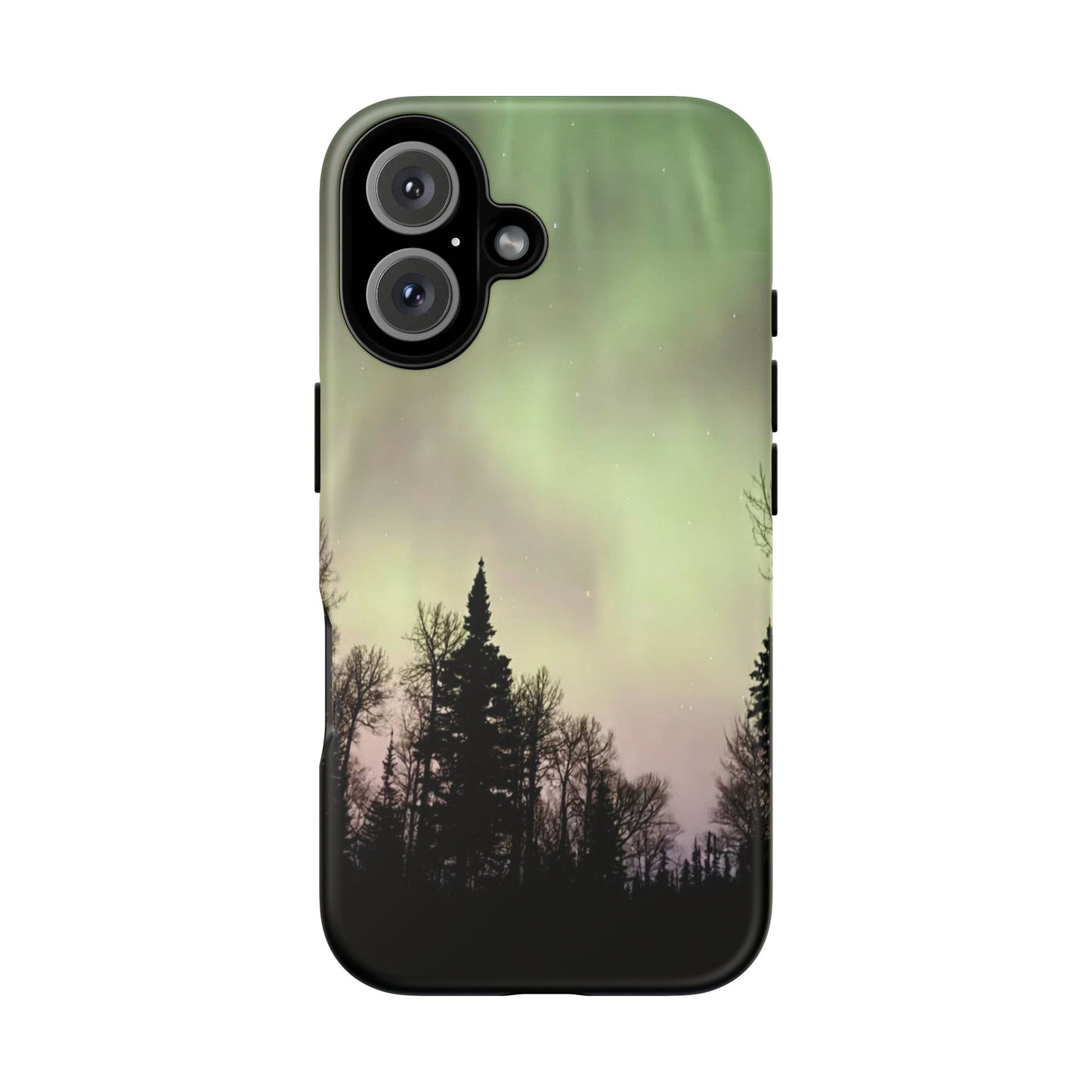Aurora Night Sky Phone Case — Northern Lights Forest iPhone Cover