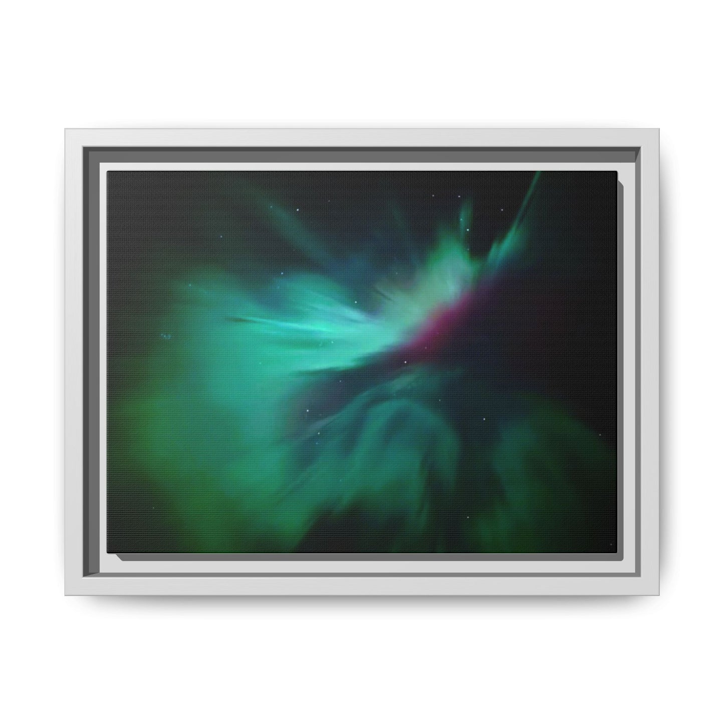 Aurora Nightscape Matte Canvas Framed Wall Art