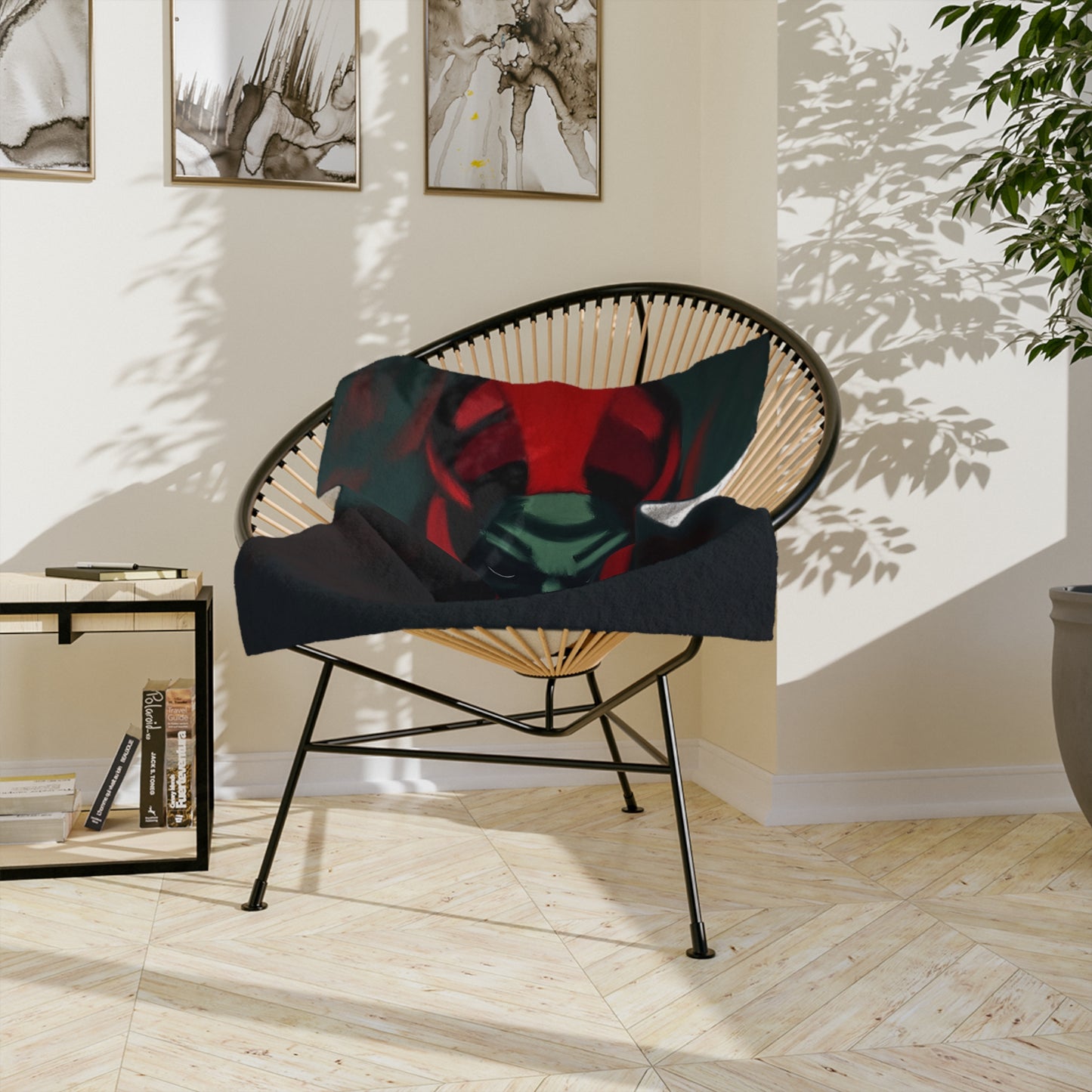 Demented Jester Velvet Blanket — Dark Horror Microfiber Throw