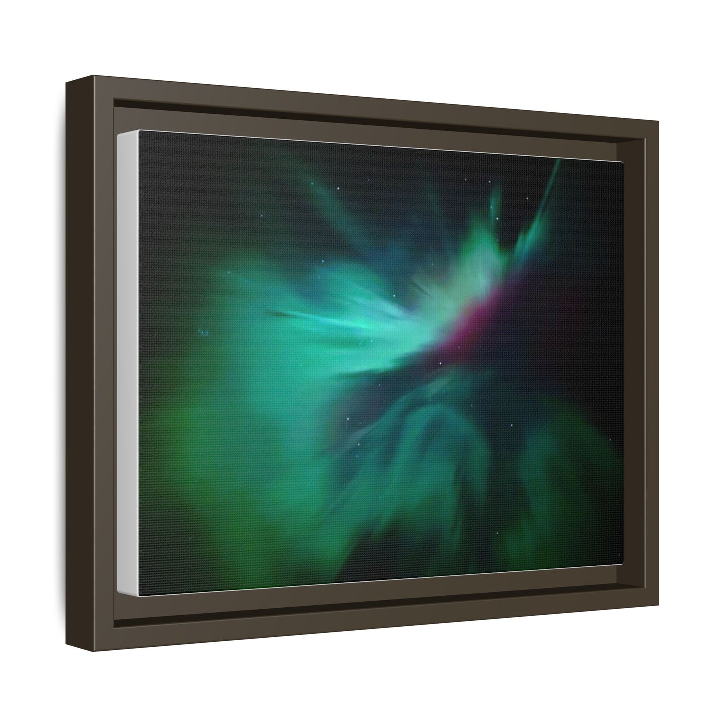 Aurora Nightscape Matte Canvas Framed Wall Art