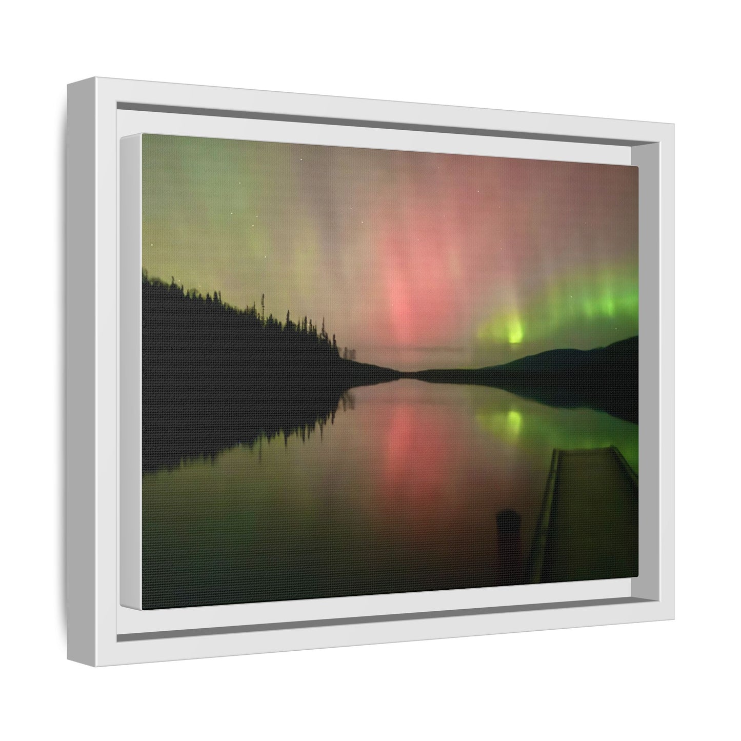 Aurora Lake Matte Canvas (Framed)
