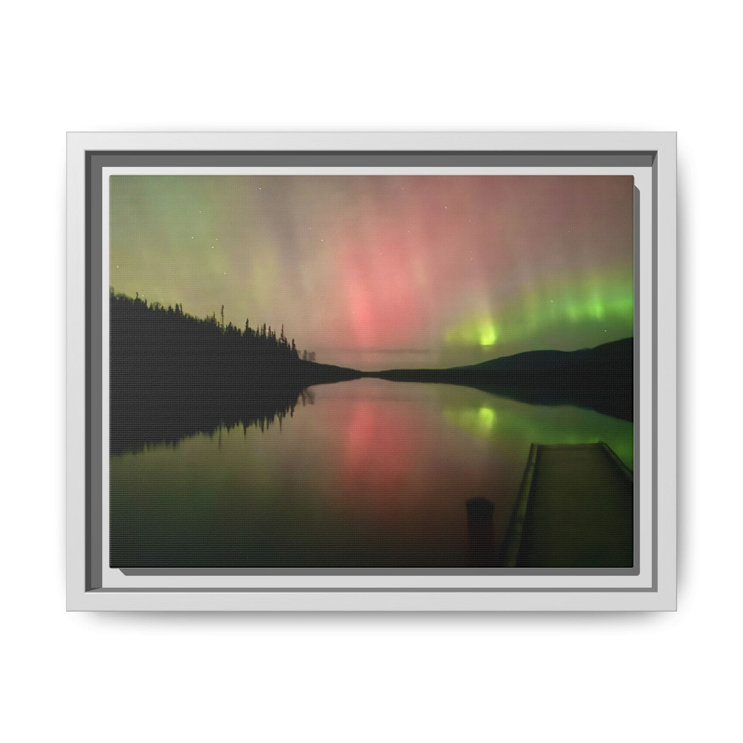 Aurora Lake Matte Canvas (Framed)