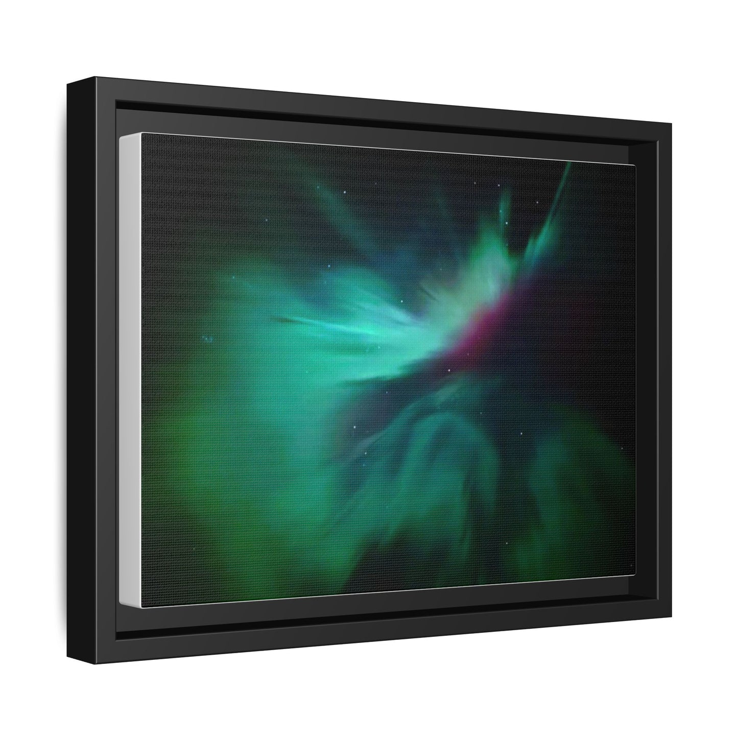 Aurora Nightscape Matte Canvas Framed Wall Art