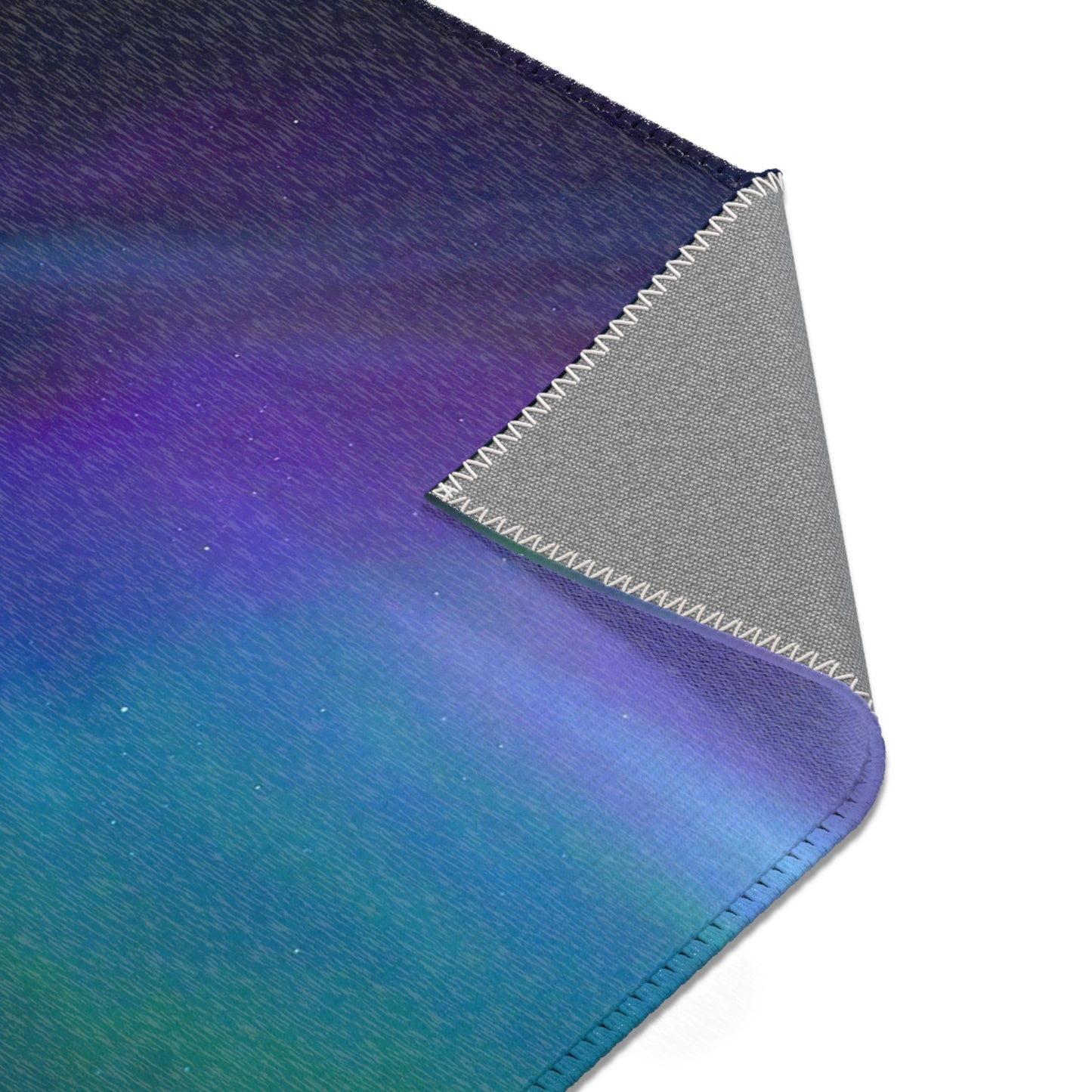 Aurora Gradient Area Rug — Northern Lights Inspired Blue & Purple Accent Rug