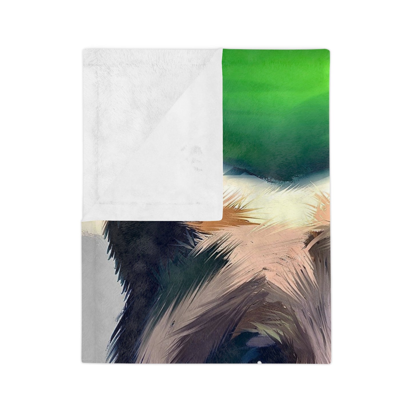 Bear Portrait Velveteen Microfiber Blanket — Cozy Wildlife Throw for Cabin, Nature Lovers & Gifts