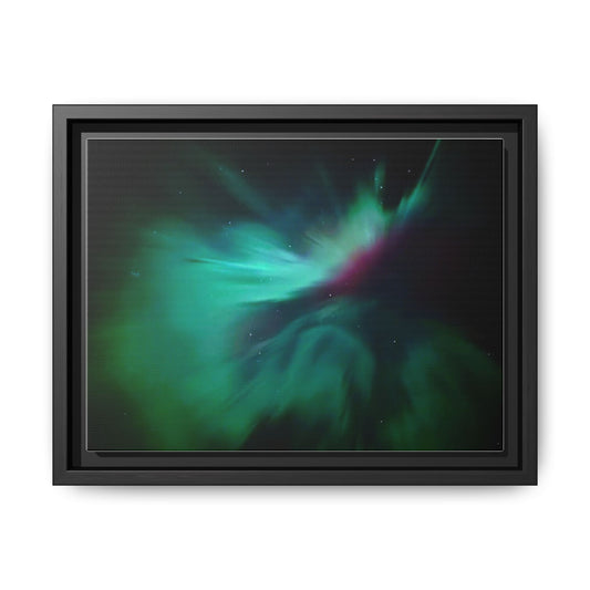 Aurora Nightscape Matte Canvas Framed Wall Art