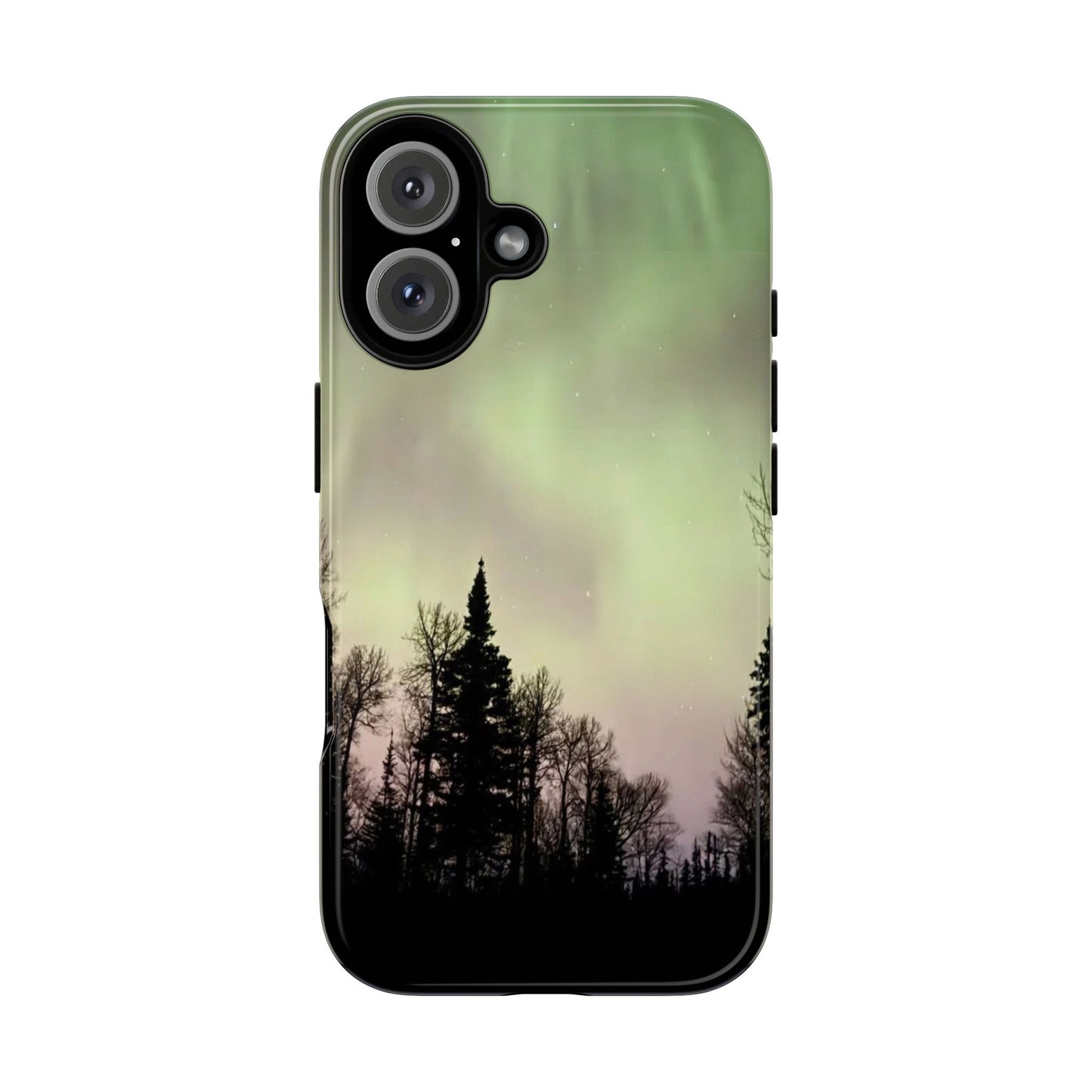 Aurora Night Sky Phone Case — Northern Lights Forest iPhone Cover