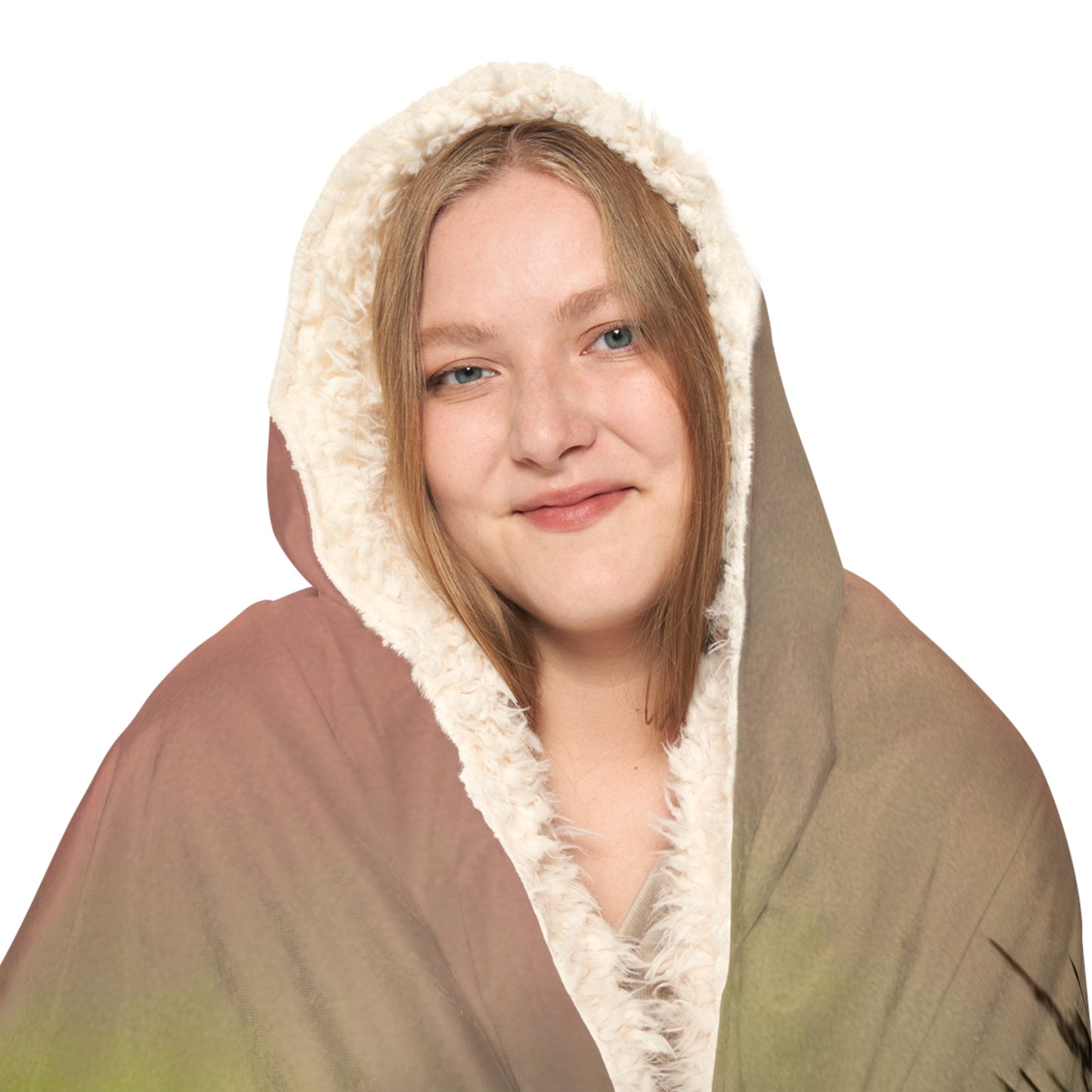 Aurora Lake Hooded Blanket — Northern Lights Snuggle Throw