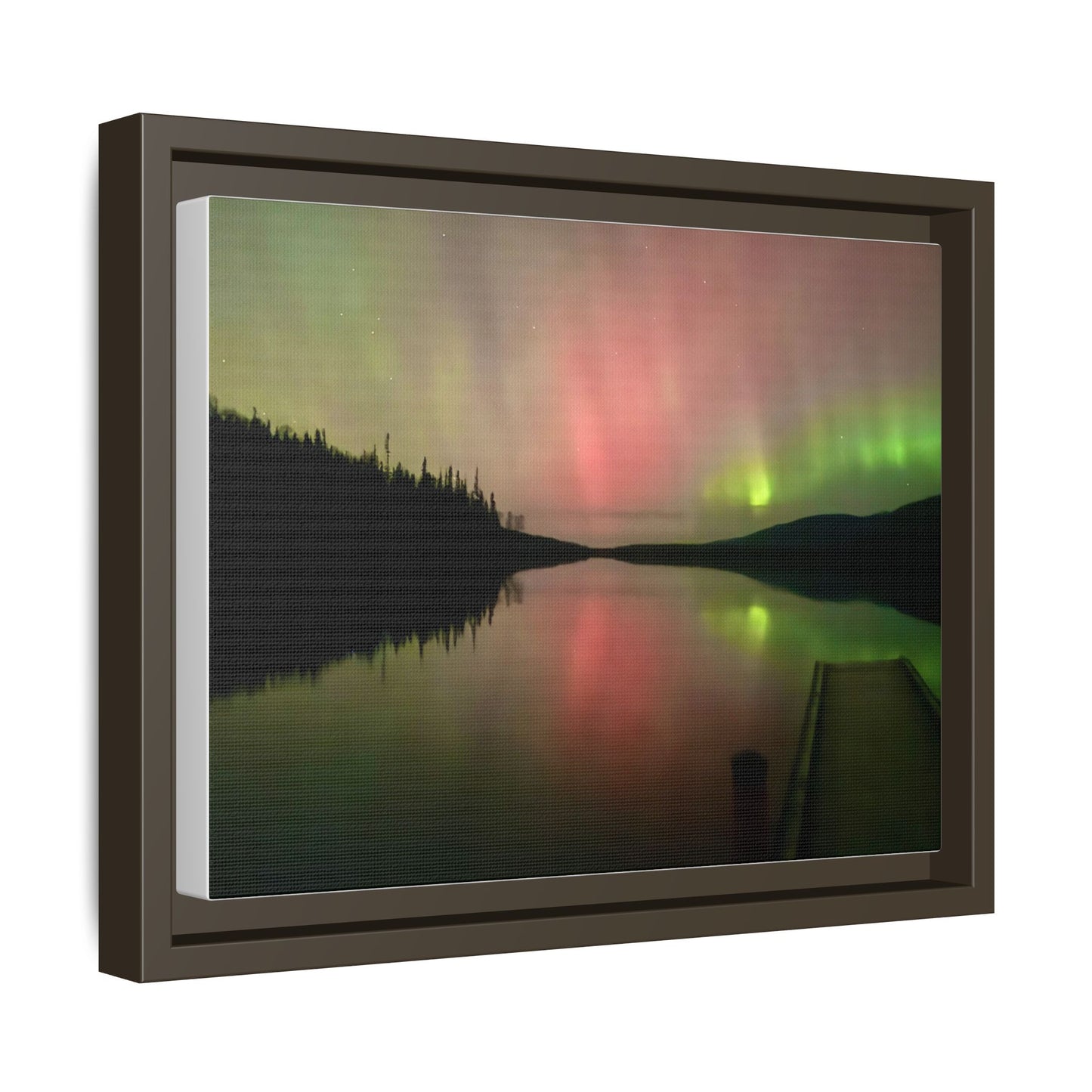 Aurora Lake Matte Canvas (Framed)