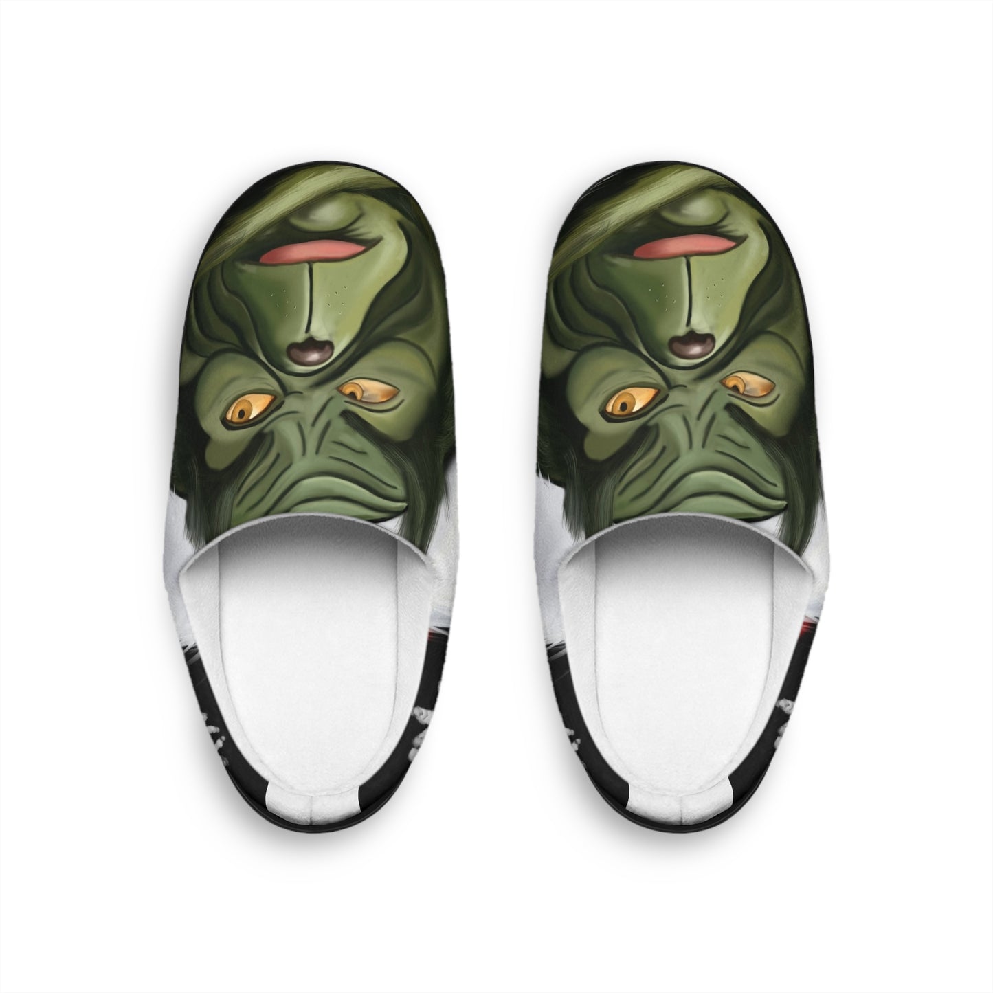 Slippers - Green Masked Creature Indoor Slippers
