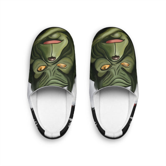 Slippers - Green Masked Creature Indoor Slippers