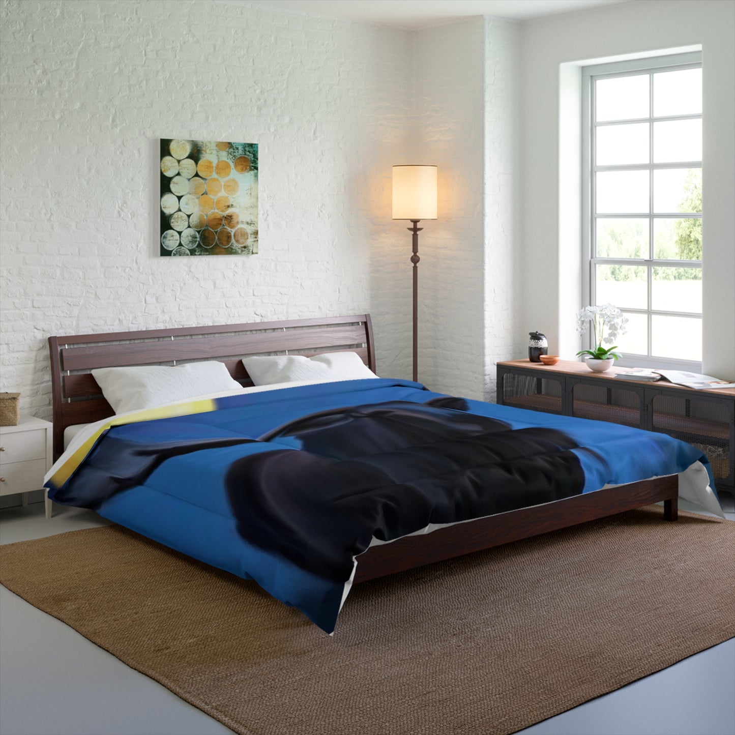 Moose Moon Comforter — Woodland Night Wildlife Bedding