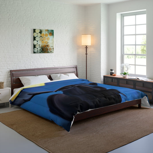 Moose Moon Comforter — Woodland Night Wildlife Bedding