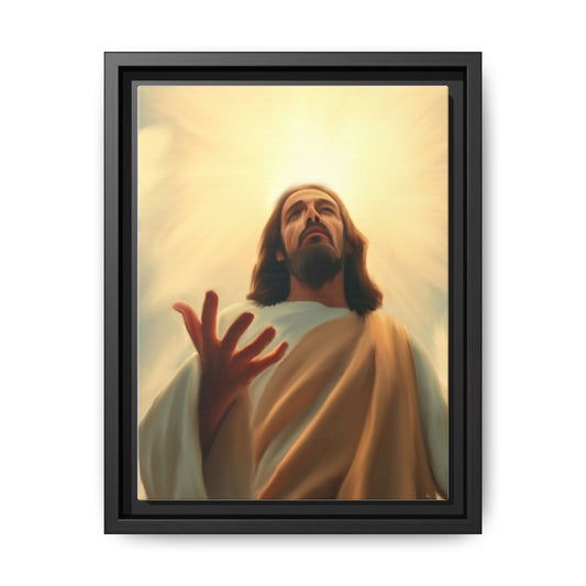 Framed Matte Canvas – Inspirational Jesus Wall Art (Multi-Color)