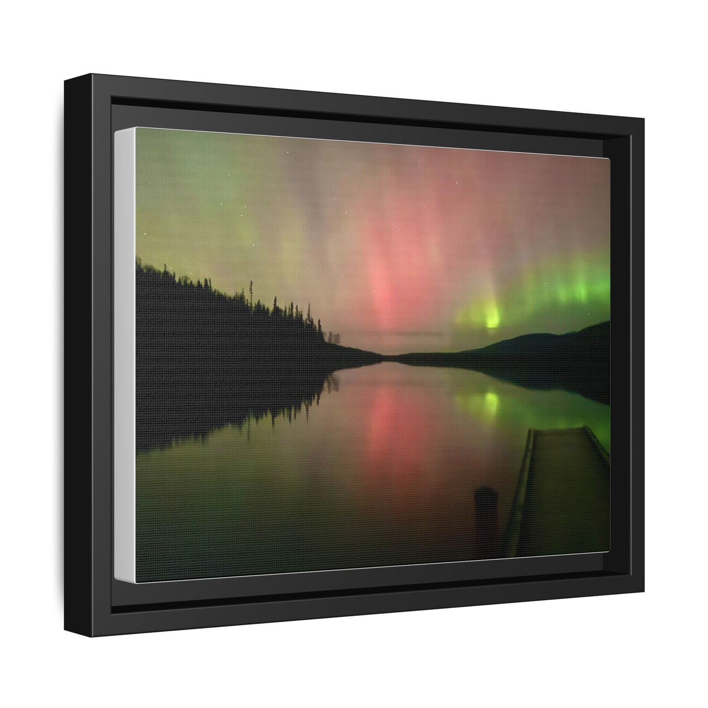 Aurora Lake Matte Canvas (Framed)