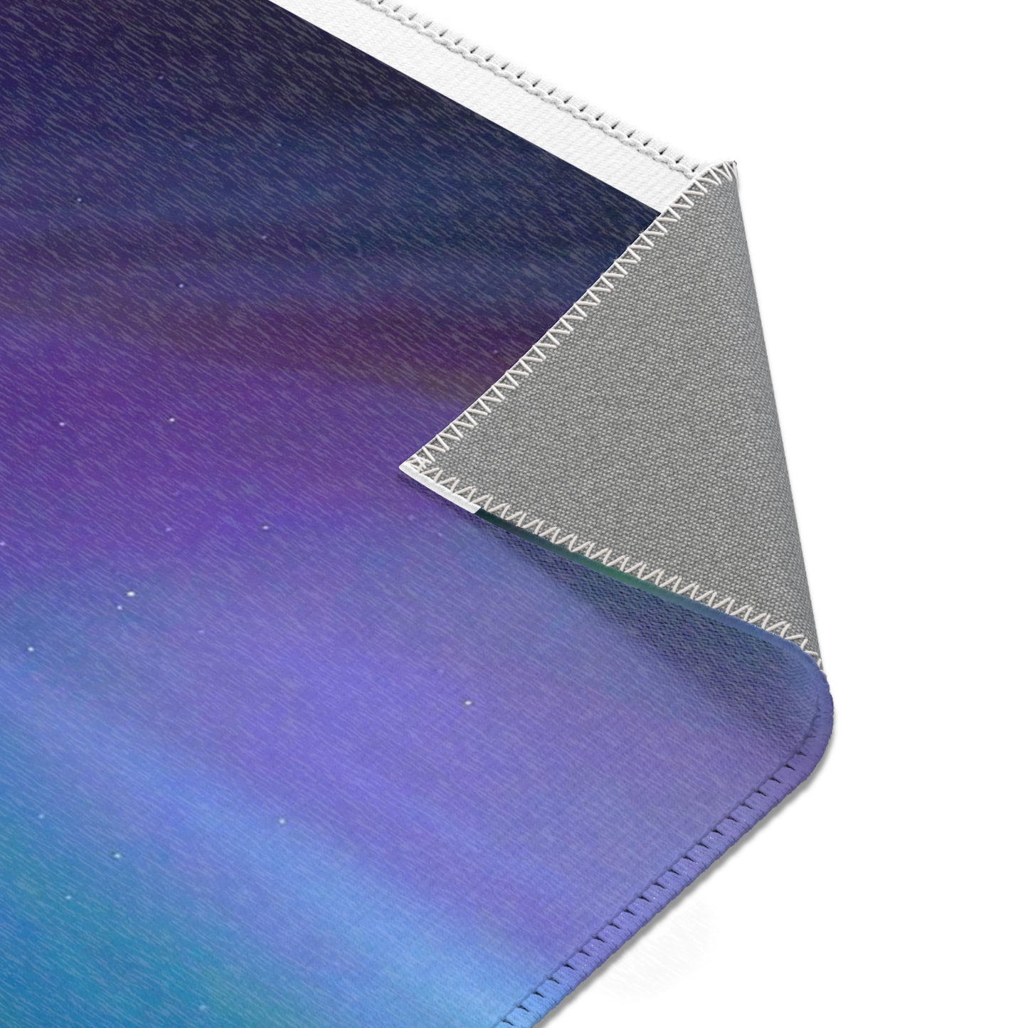 Aurora Gradient Area Rug — Northern Lights Inspired Blue & Purple Accent Rug