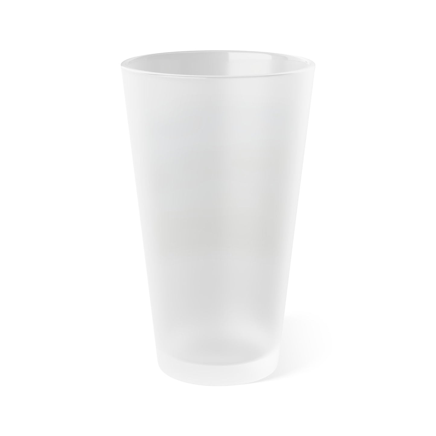 Frosted Pint Glass 16oz – Serene Lakeside Landscape Beer Tumbler